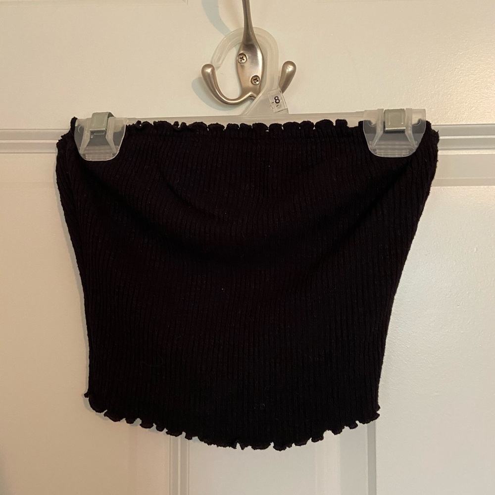 Black tube top.